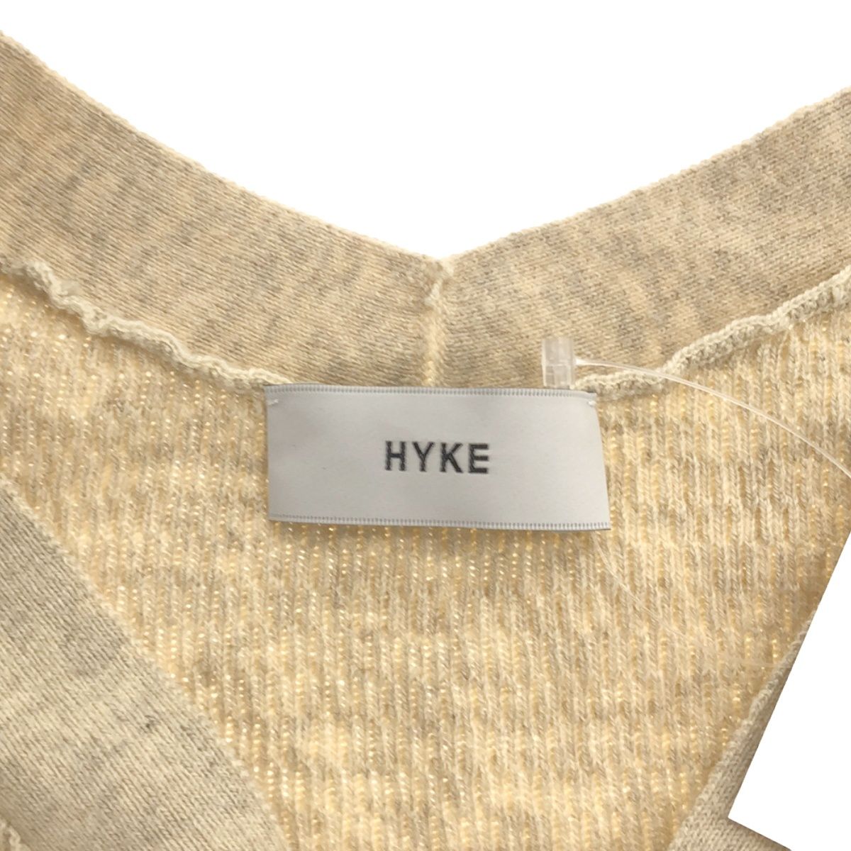 HYKE ハイク 23AW C/C KNIT THERMAL BUSTIER TOP ニットビスチェ トップ 232-11324 ベージュ F