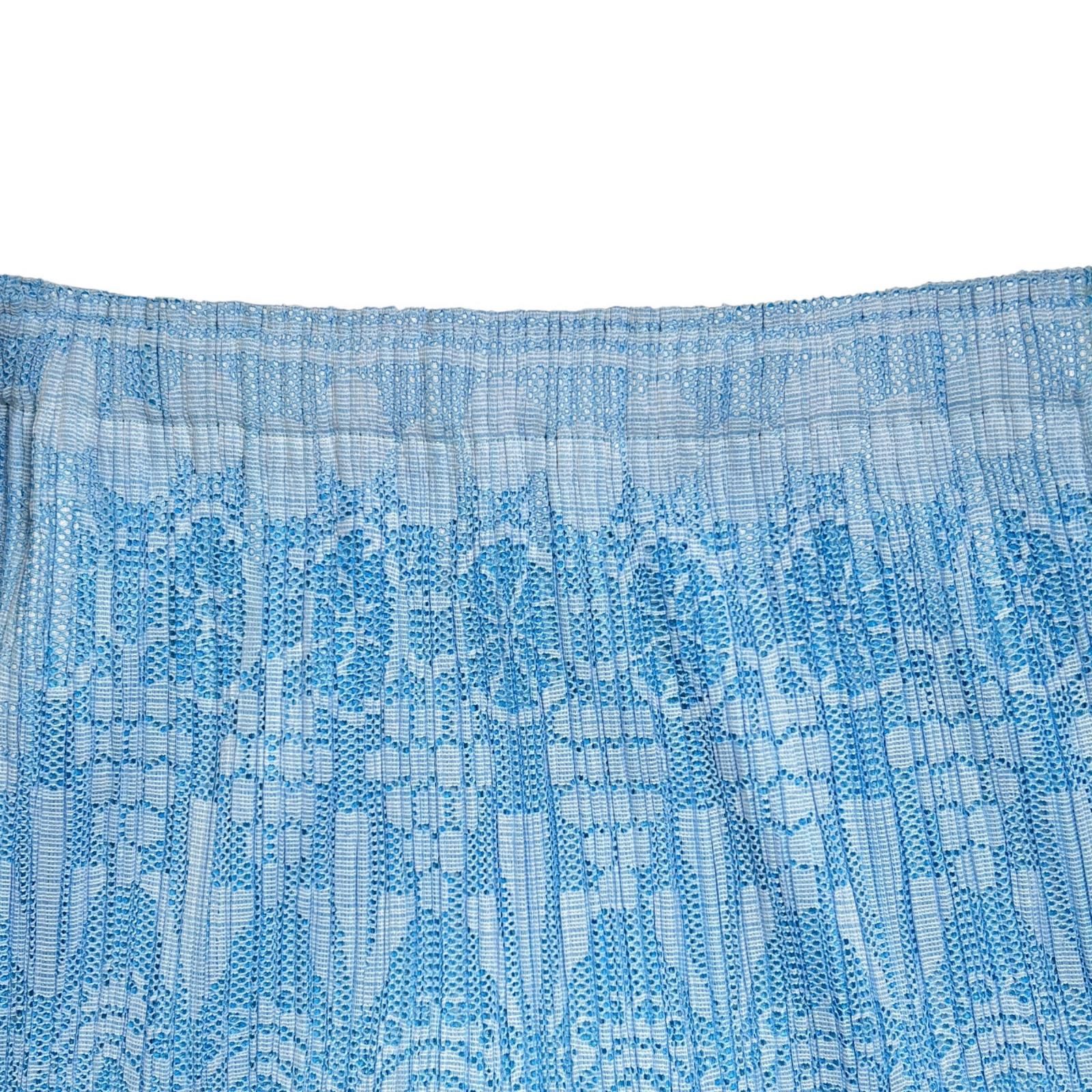 ▲PLEATS PLEASE プリーツプリーズ イッセイミヤケ PP11-JG721 総柄 ロング スカート ライトブルー 1 レディース SIROKUMA-CORPORATION_COM