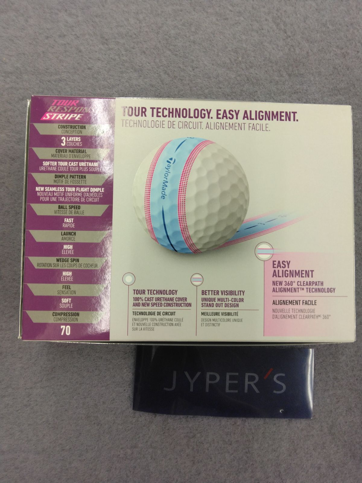 新品未使用品】ツアーレスポンス ストライプ ブルー2025 2ダース（葛西