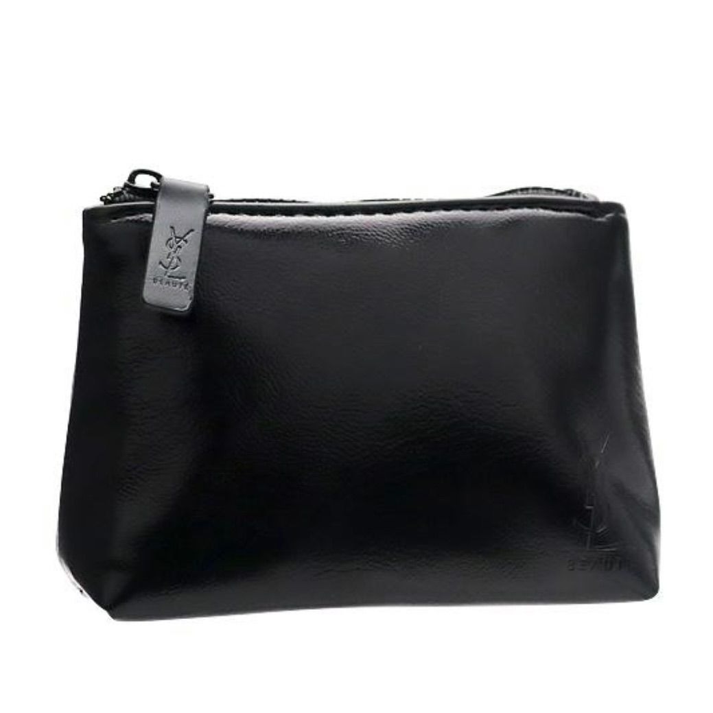YSL ノベルティ ヴァニティ ポーチ ブラックレザー調ポーチ YSL ノベルティ ヴァニティ ポーチ ブラックレザー調ポーチ