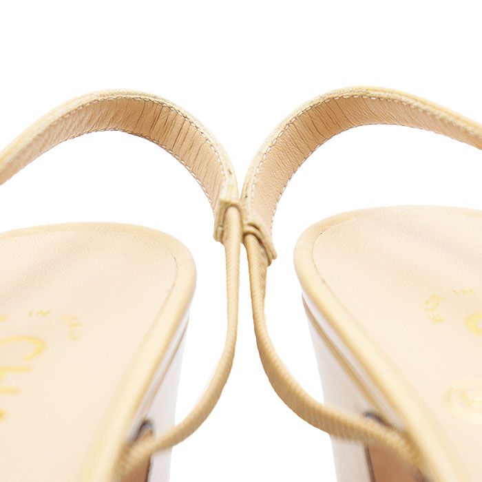 美品】CHANEL シャネル パンプス G31318 COCOマーク チャーム レザー