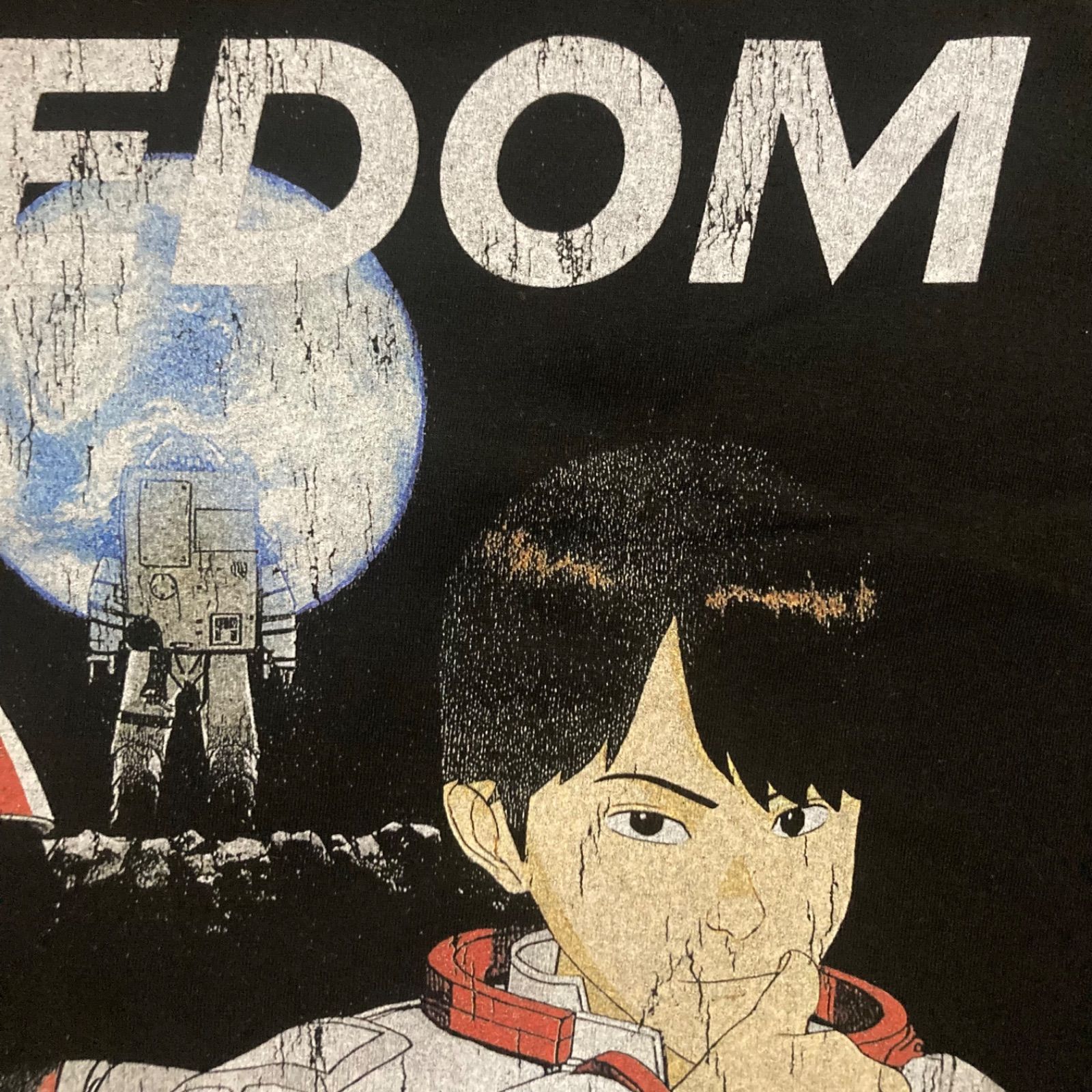 古着 両面プリント 日清カップヌードル FREEDOM フリーダム 大友克洋 T