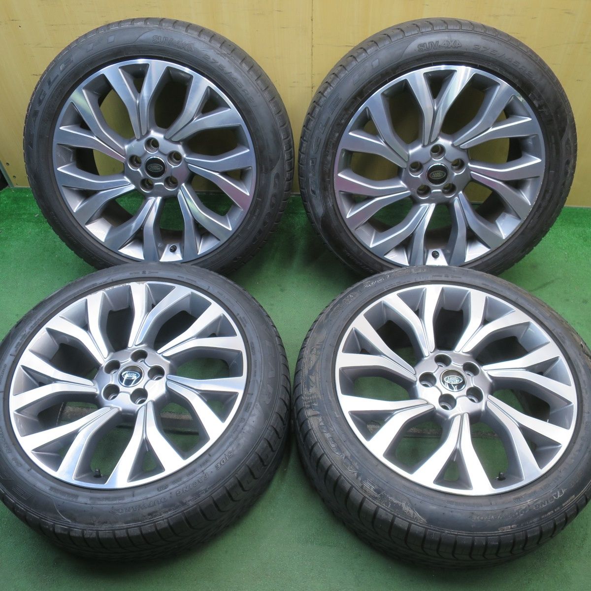 バリ溝 21年 キレイ 9.5分 ランドローバー レンジローバー ヴォーグ 純正 275 45R21 グッドイヤー イーグル F1 SUV 21インチ PCD120 5H 5092601NJノ