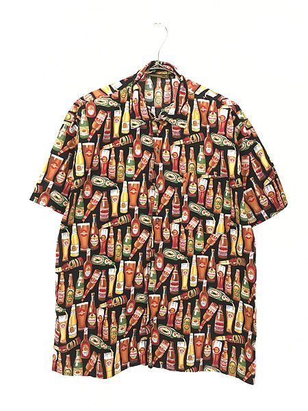 古着 80s Monzini Collection ビール アルコール 半袖 コ