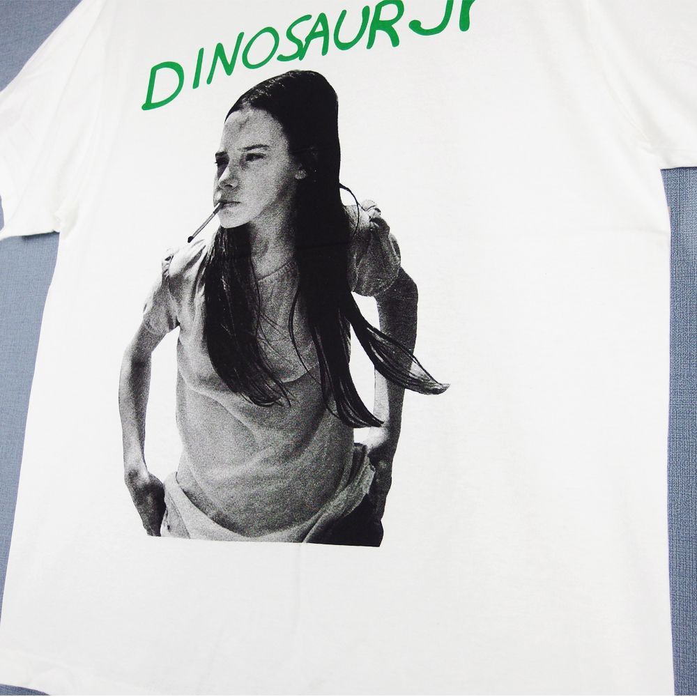 156 Dinosaur Jr. ダイナソージュニア Ｔシャツ 美品 USA製 ホワイト L サイズ バンドT ロックT アメリカ製 ミュージックT  ツアーT フォトT ガール Hanes Made in USA メンズ レディース J・マスシス 希少 - メルカリ