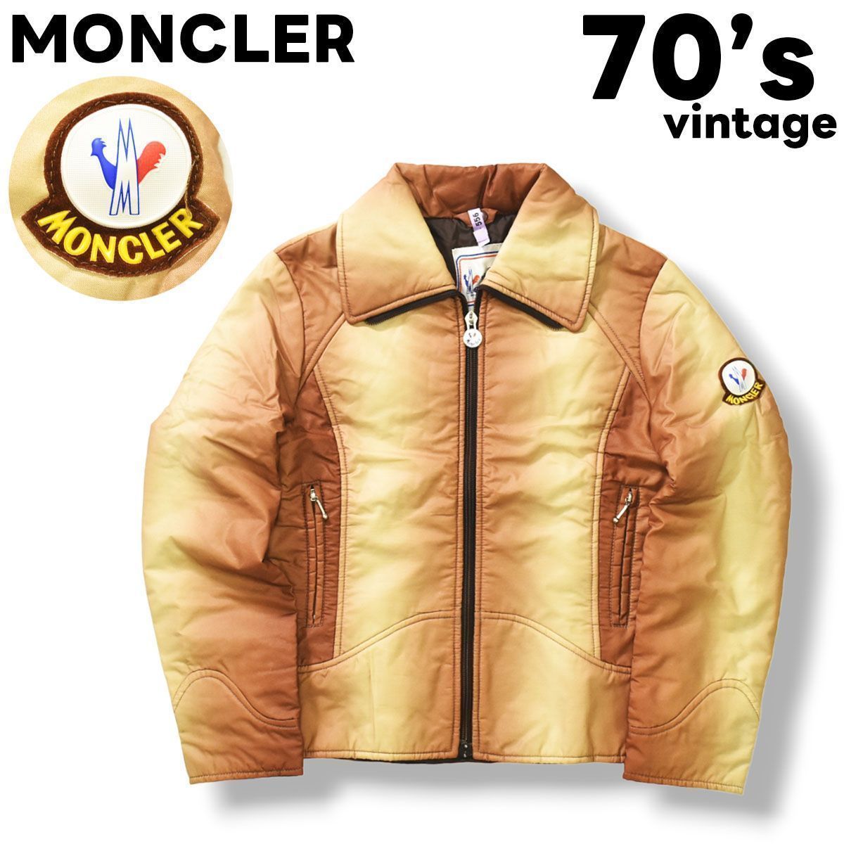 MONCLER(モンクレール)オールド ski wear スキーウェア ダウンジャケット ネイビー SMQ-290 アシックスライセンス OLD MONCLER ski wear モンクレール スキーウェア レッド モンクレール