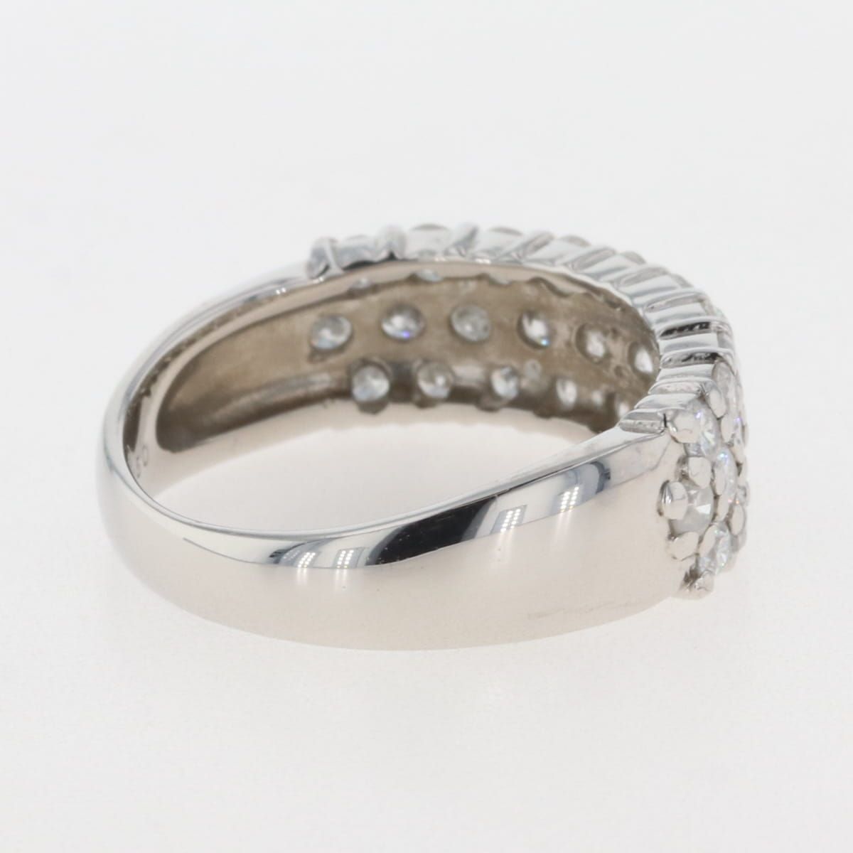 メレダイヤ デザインリング プラチナ 指輪 リング 12.5号 Pt1000 