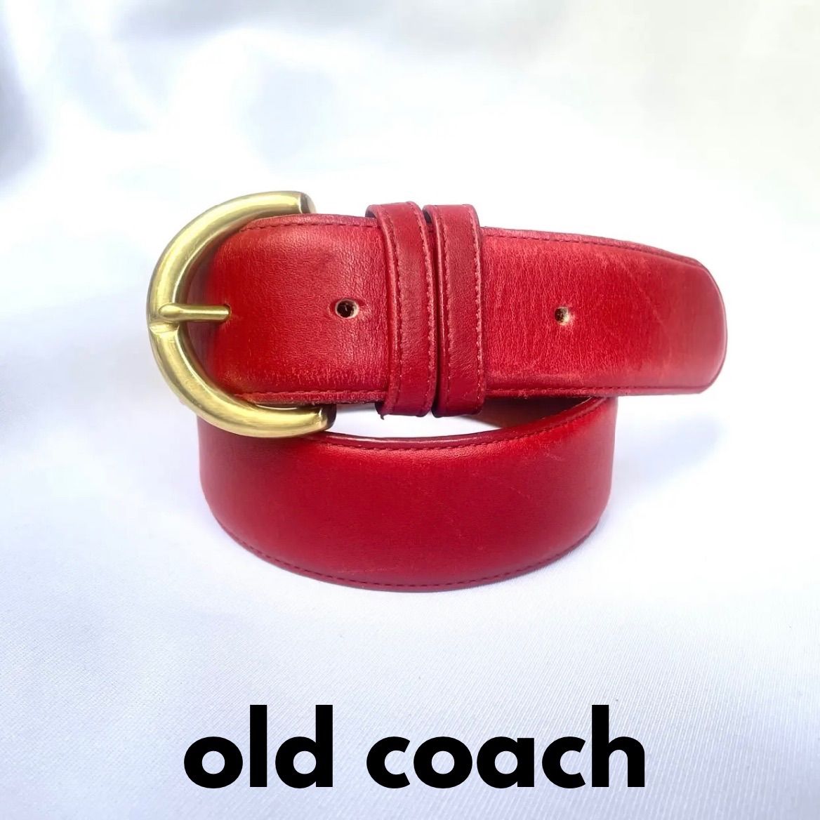 オールドコーチ old coach 赤 レザーベルト - メルカリ