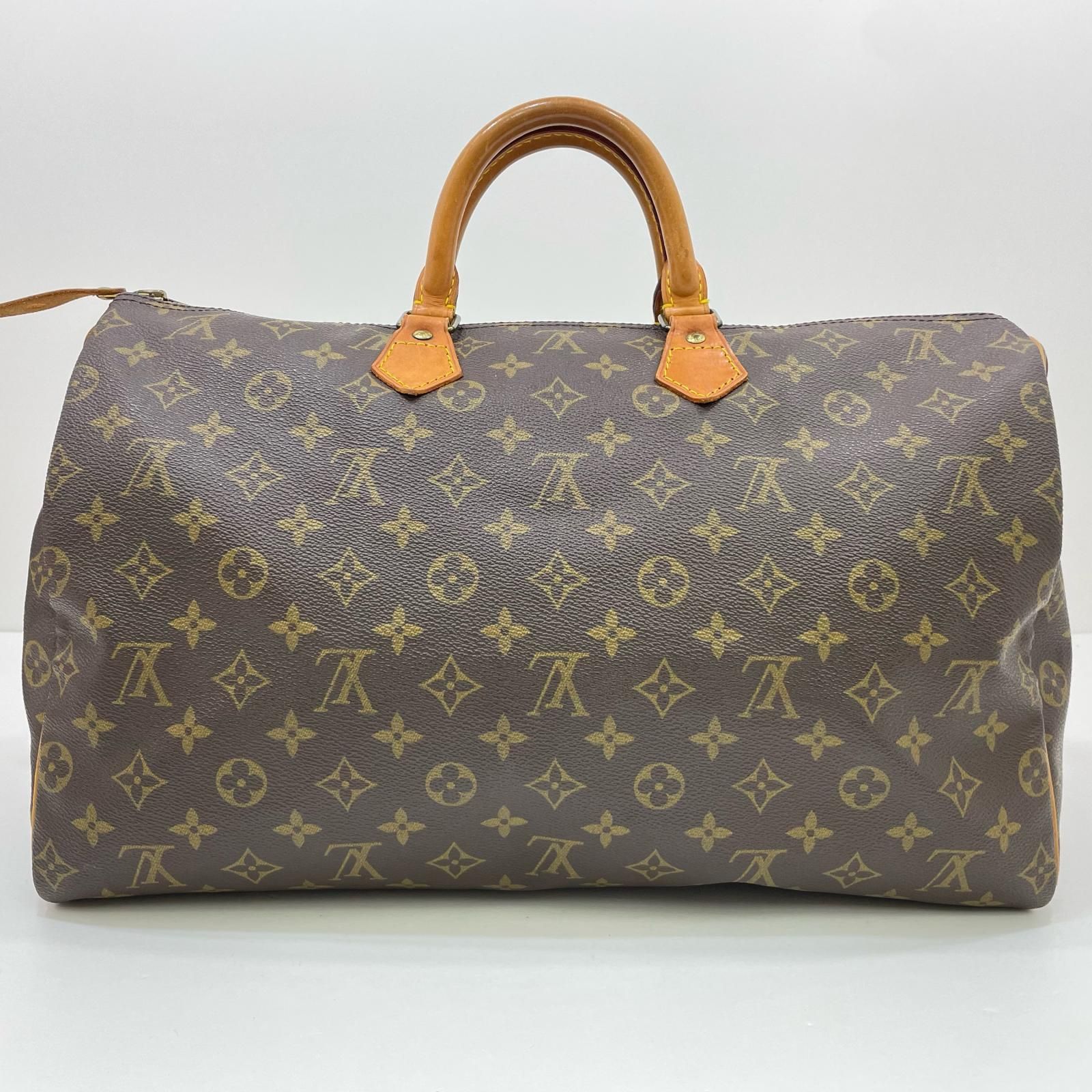 美品　Louis Vuitton モノグラム スピーディー　40　ボストン LOUIS VUITTON スピーディ40 モノグラム ボストンバッグ ヌメ革