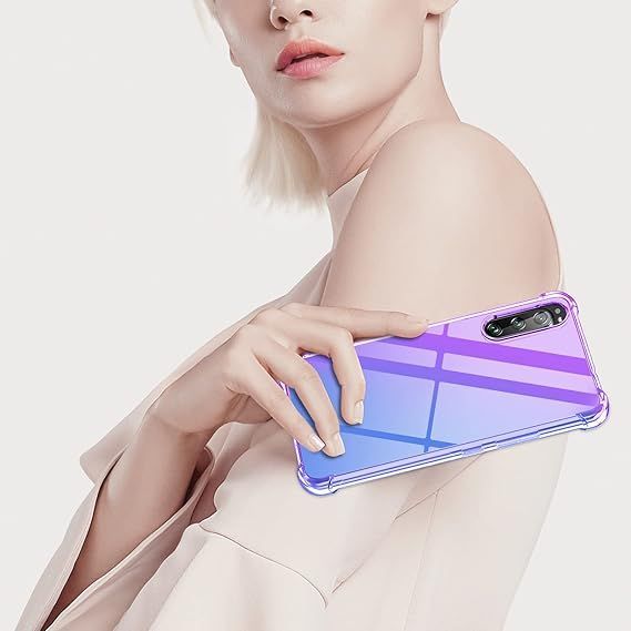 OPPO Reno7 A ケース クリア 薄型 グラデーション色 ケース 軽量