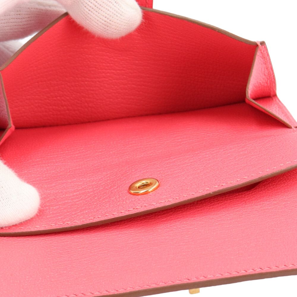 エルメス ベアンミニ 二つ折り財布 シェーブル レディース HERMES  中古 エルメス ベアンミニ 二つ折り財布 シェーブル レディース HERMES 中古