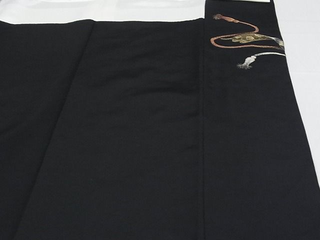 平和屋着物▽京加賀友禅 松本健一 黒留袖 松文 暈し染め 正絹 逸品