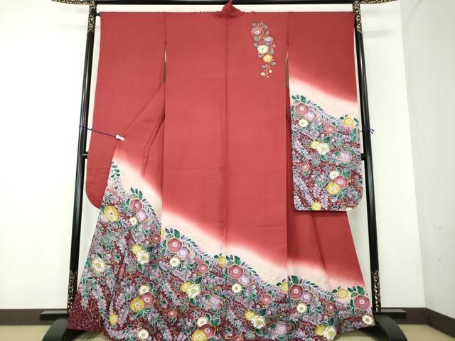 平和屋着物●豪華振袖 作家物 辻が花 暈し染め 金彩 正絹 DAAX4400ps
