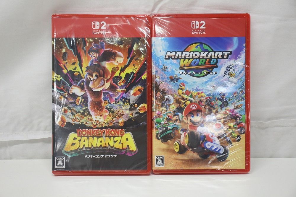 ●SWITCH2 ドンキーコングバナンザ マリオカートワールド ２本セット売り