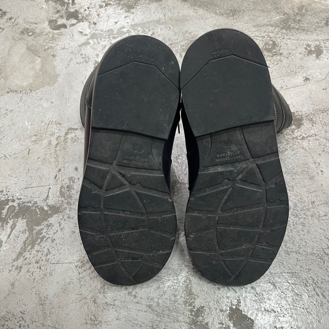 RAF SIMONS 06AW スパイラルジップ レザー ブーツ ラフシモンズ RAF SIMONS 06AW スパイラルジップ レザー ブーツ ラフシモンズ