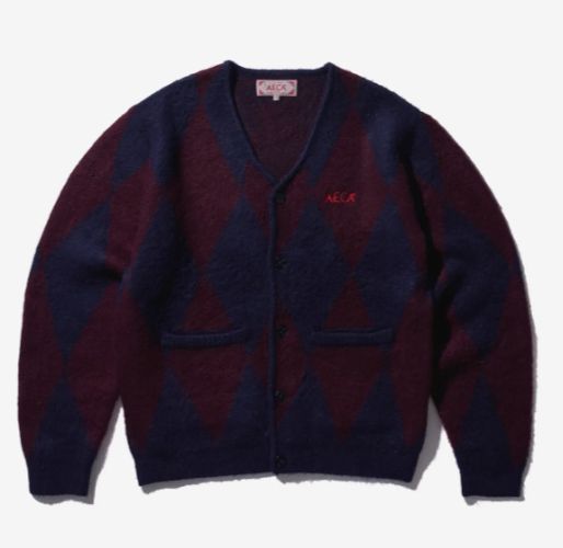 エイカホワイト ARGYLLE DOODLE CARDIGAN