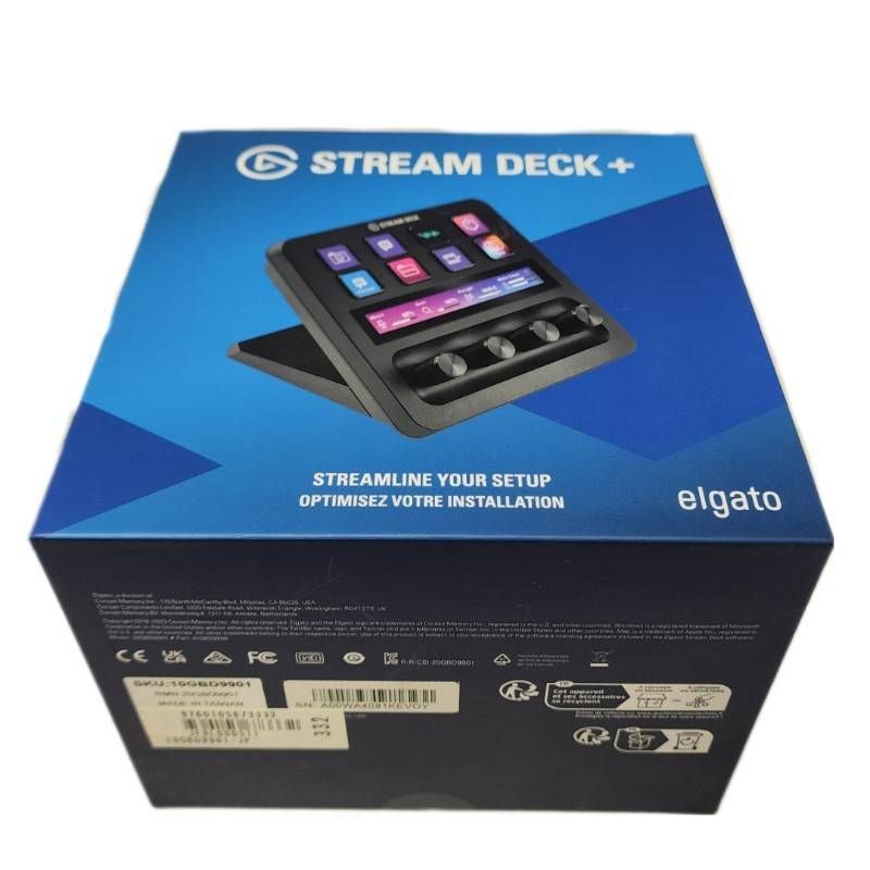 elgato エルガト STREAM DECK+ ストリームデック プラス 10GBD9901-JP ブラック 通電のみ確認 家電 電化製品 【中古】 32503K60 elgato エルガト STREAM DECK+ ストリームデック プラス