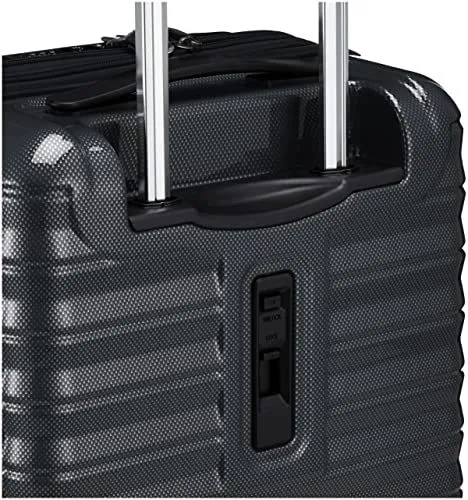 アクタス] スーツケース ジッパー フロントオープン ブレーキ付き 拡張 機内持ち込み可 35(拡張時43) L 30 cm ブラックカーボン -  旅行用品