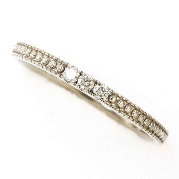K10WG リング ring 指輪 16号 ダイヤ 総重量約1.5g