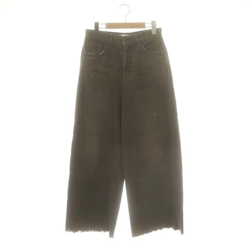 ジョンブル JOHNBULL 24SS コーデュロイワイドパンツ カットオフ ドゥーズィエムクラス取扱い SS ブラウン |HK OS