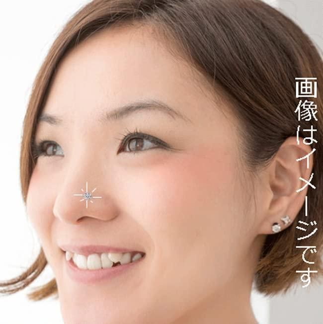 PIAcollection 鼻ピアス 18G ノーズスクリュー ゴールド 立て爪 PIAcollection 鼻ピアス 18G ノーズスクリュー ゴールド 立て爪