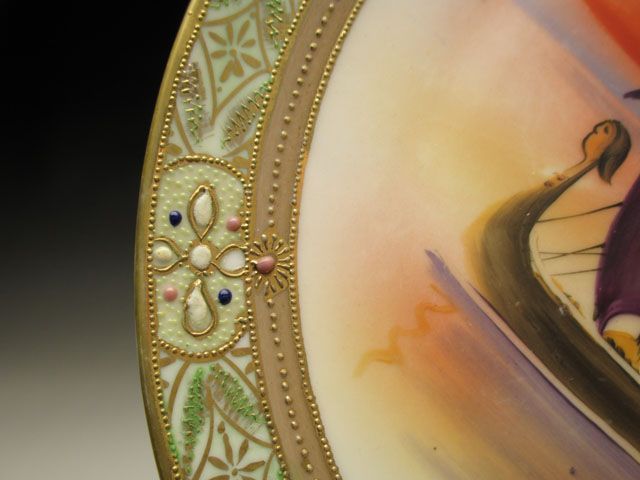 オールドノリタケ スワン 湖畔絵図 大皿 飾皿 【公式通販】