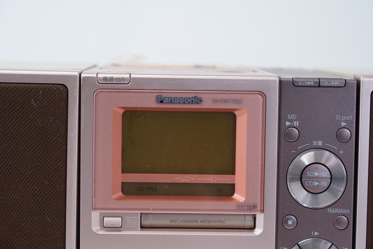 その他 SA-PM770SD 8.431 △ Panasonic D-dock SA-PM770SD CD MD SD スピーカー