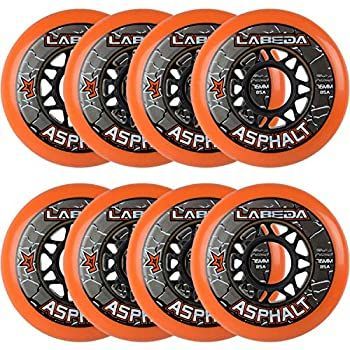 Labeda アスファルト アウトドア インラインホッケーホイール | 76mm 76mm 8パック