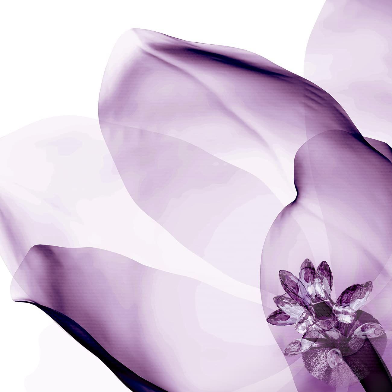 アートパネル　レントゲン　紫色の花