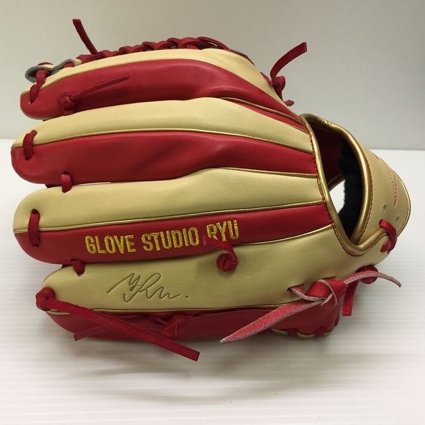 中古品 リュウ GLOVE STUDIO RYU 硬式 内野手用オーダーグローブ 1713