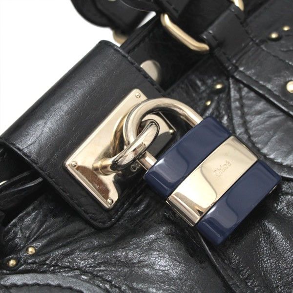クロエ CHLOE パディントン ハンドバッグ レザー 黒 【70703