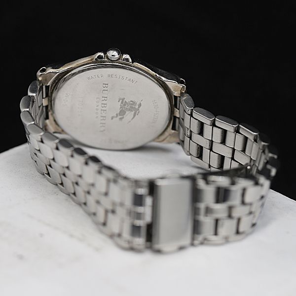 希少 Burberry 腕時計 BU1555 メンズ デイト スクエア 良品 Burberry