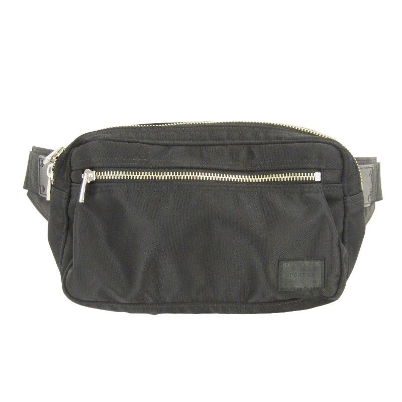 PORTER ポーター ウエストバッグ リフト 822-06132 LIFT WAIST BAG ナイロンツイル 牛ステア ブラック 黒 24004529