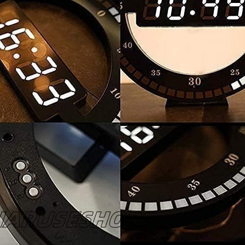 デジタル壁掛け時計LEDディスプレイデスクトップテーブルクロック発光照明装飾24時間表示スマート感作ディスプレイ旅行や家庭用の家の装飾