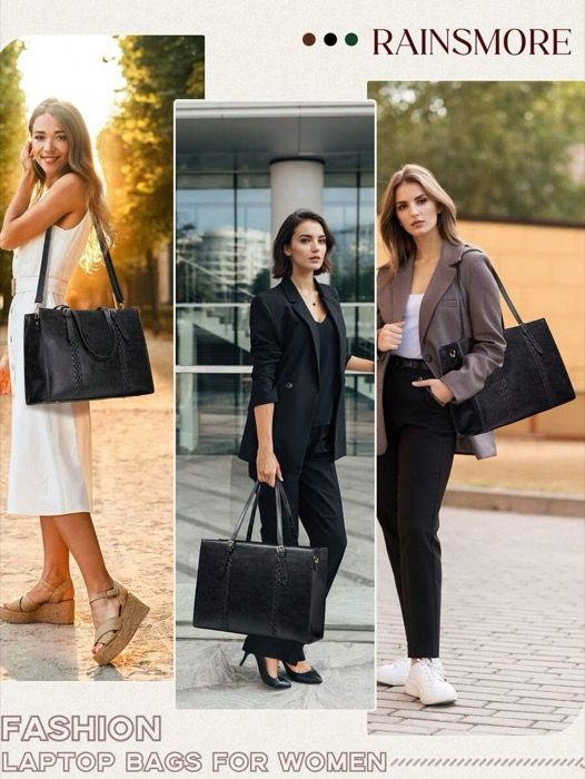 バッグ レディース トートバッグ 15.6インチ ウィメンズラップトップバッグ レザー 防水 パソコン用 トートバッグ ビジネス オフィス ブリーフケース 軽量 ショルダーハンドバッグ
