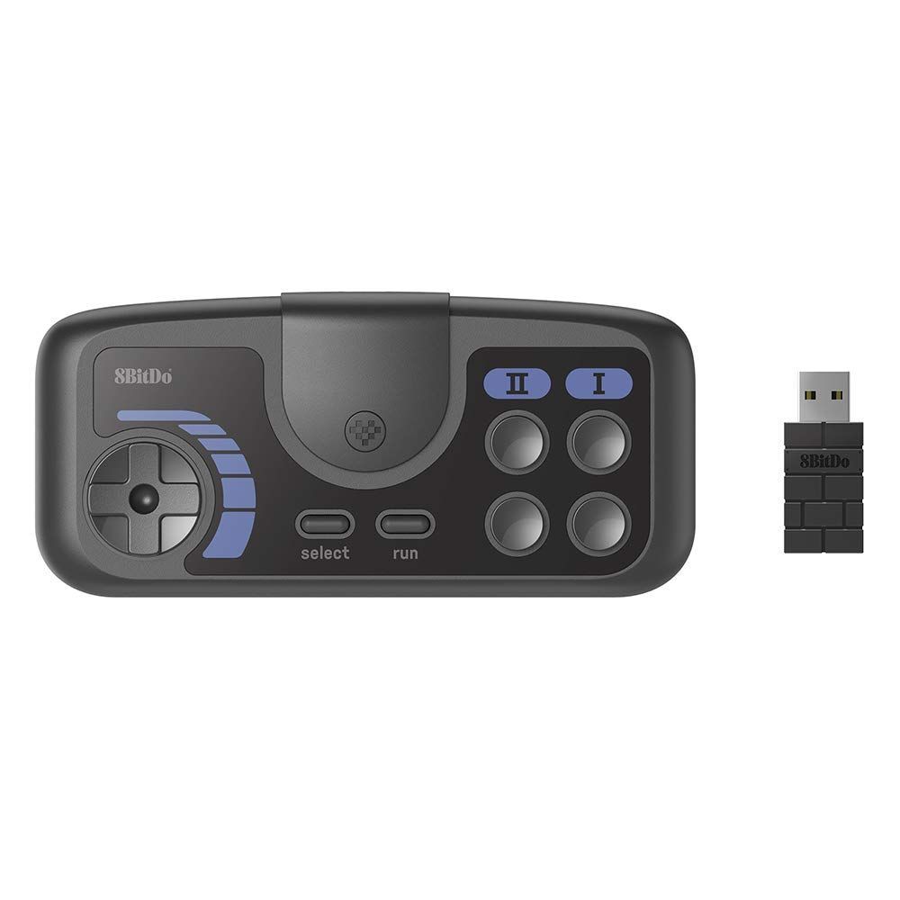 新着商品 TG16 ワイヤレス ゲームパッド PC 8Bitdo Engine mini CoreGrafx mini TubroGrafx-16 mini Switch用 暗灰色