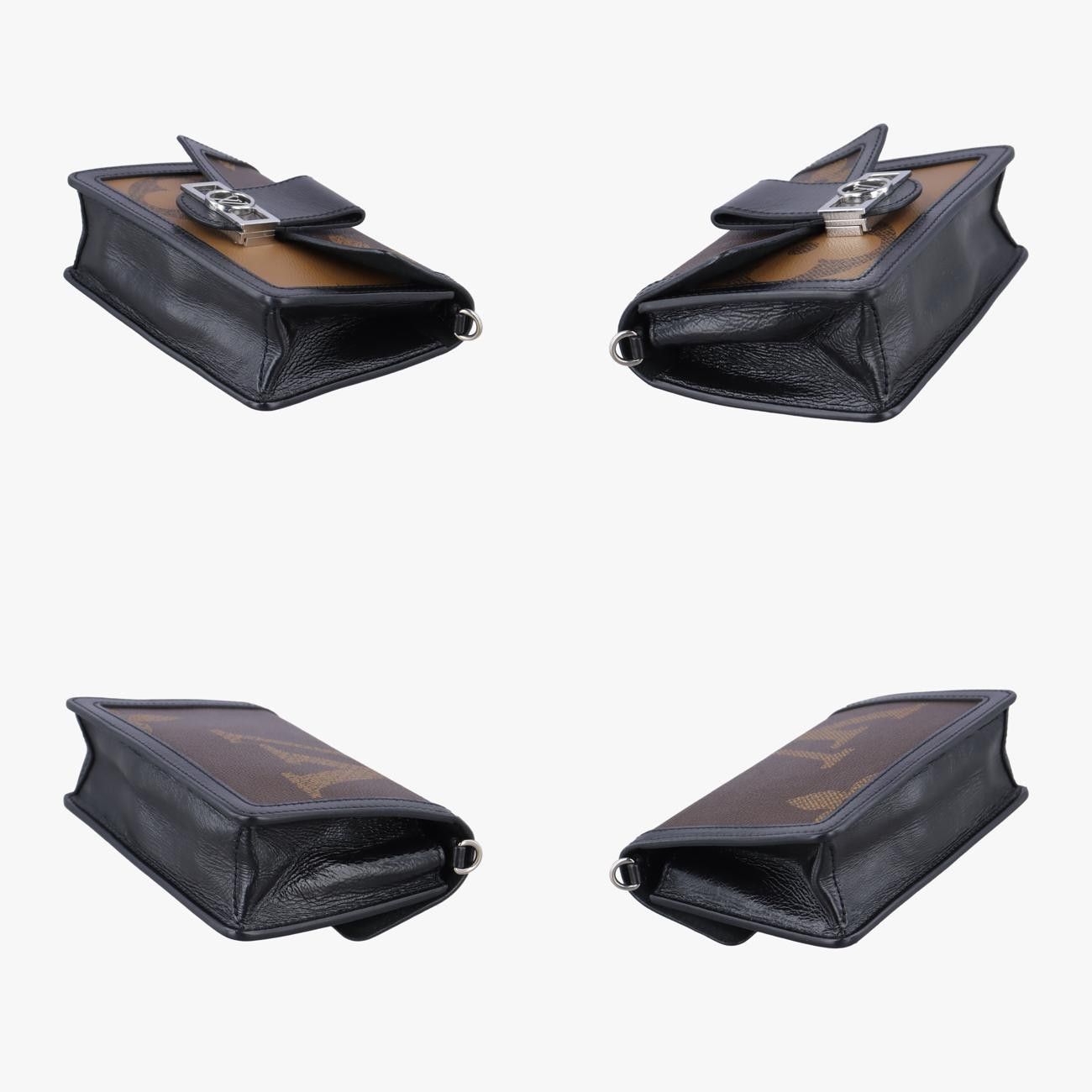 Vuittonドーフィーヌモノグラム ブラウン系×ブラックモノグラムジャイアント×カーフレザーM67696AA1169