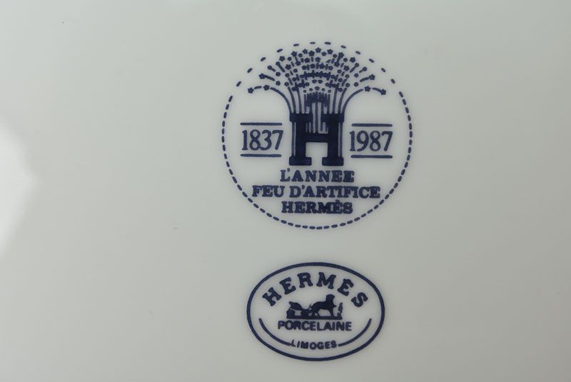 HERMES エルメス 150周年記念 ディナープレート 花火師 未使用品 美品 HERMES エルメス 150周年記念 ディナープレート 花火師 未使用品