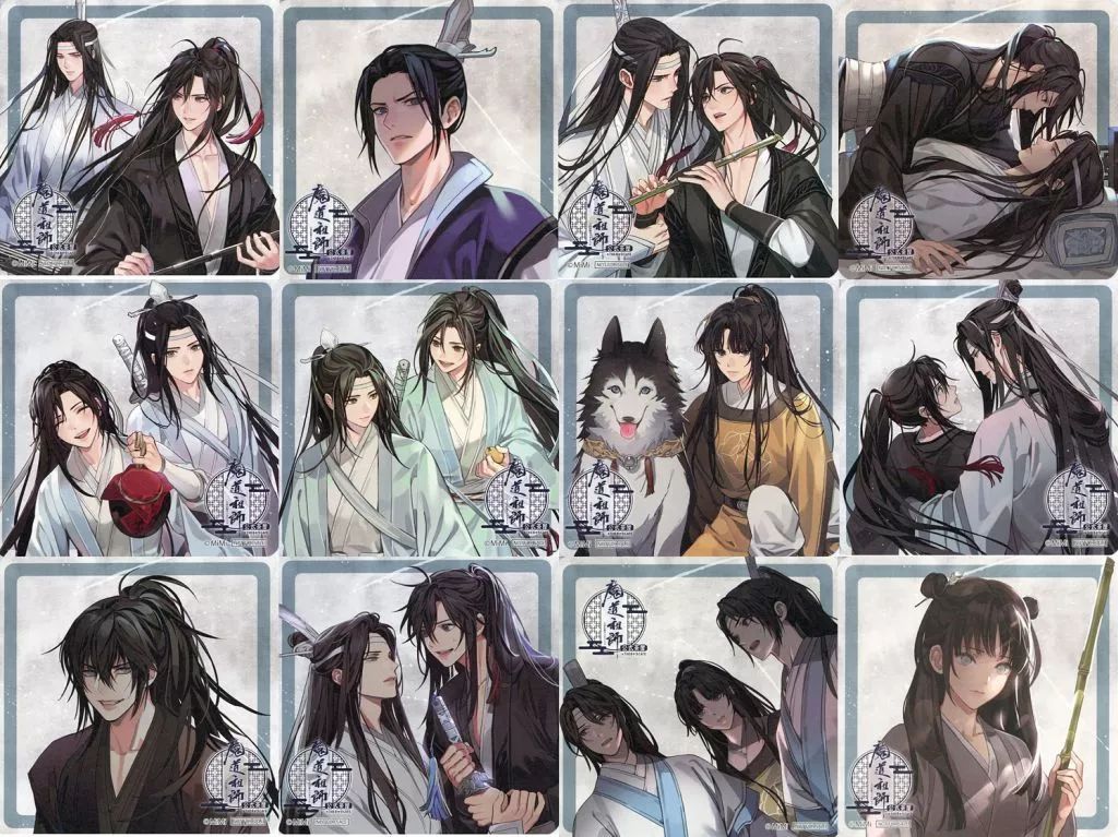 コースター 全12種セット コースター ラジドラ魔道祖師 MiMi 公式茶屋×THEキャラCAFE ドリンクメニュー注文特典