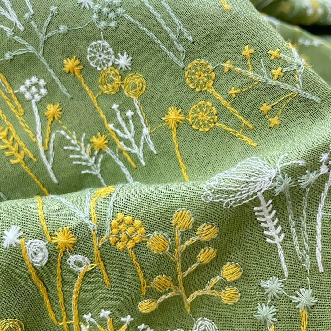 ハンドメイド作家さま☆リネンミモザスリーブレスワンピース ハンドメイド作家さま☆リネンミモザスリーブレスワンピース 襟付き