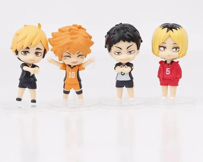 新品 ハイキュー ミニフィギュア 4体セット 影山・日向・研磨・黒尾 7.5cm