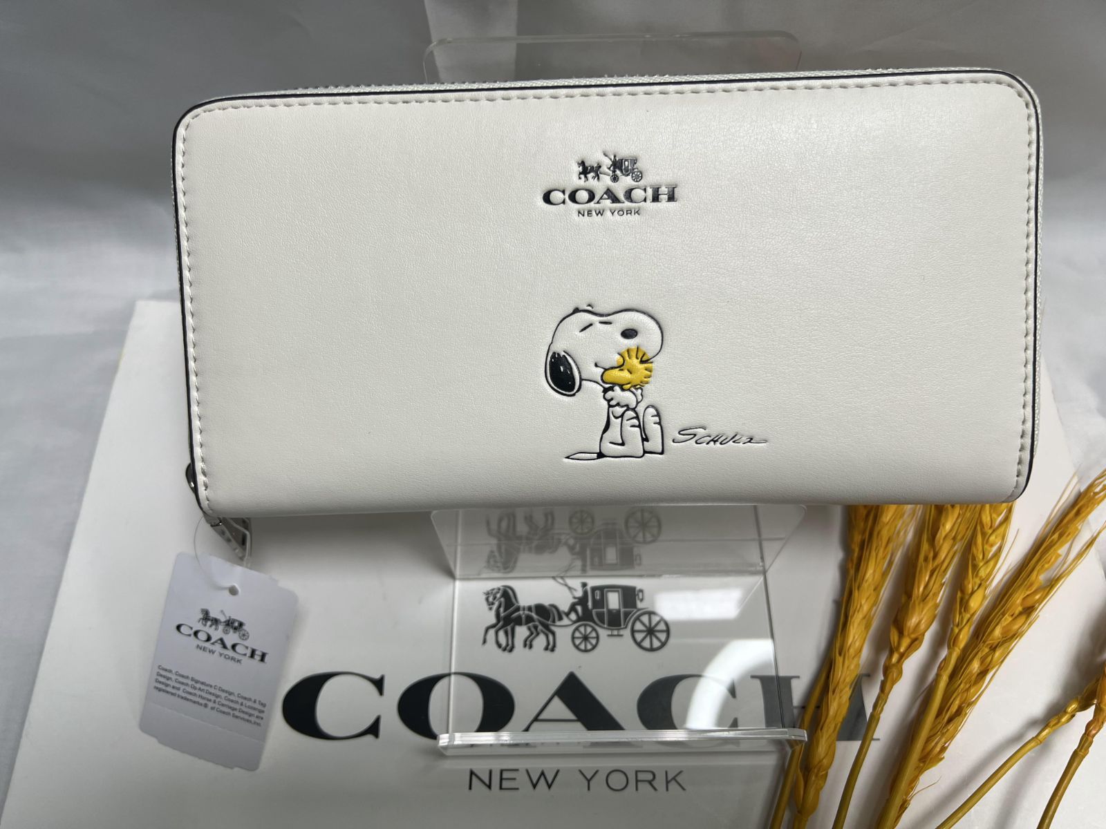 コーチCOACH 財布 長財布 COACH PEANUTS コーチスヌーピー コラボ