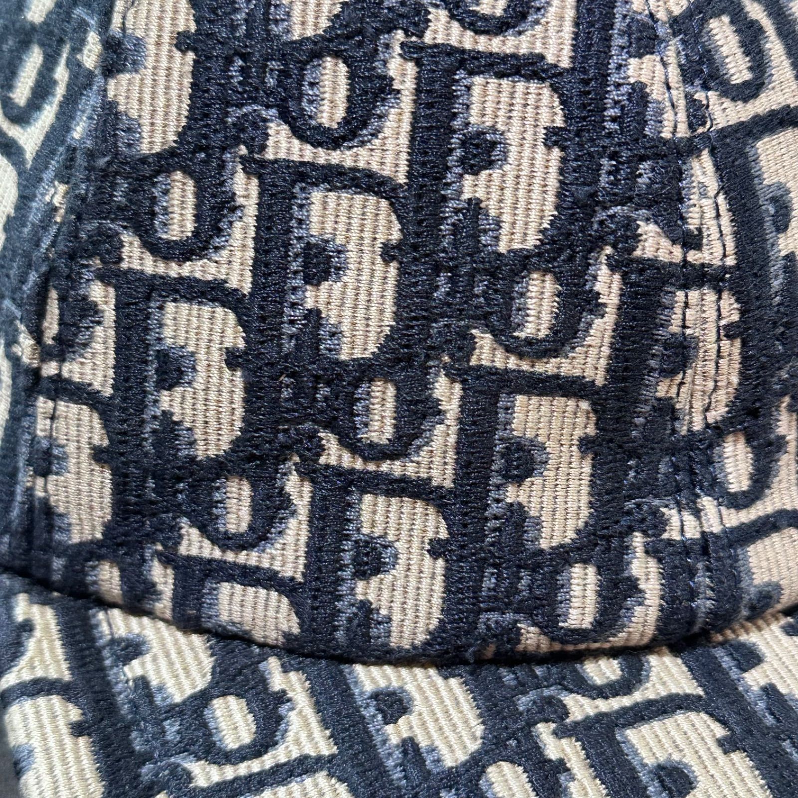 国内正規 Christian Dior オブリーク キャップ ジャガード 総柄