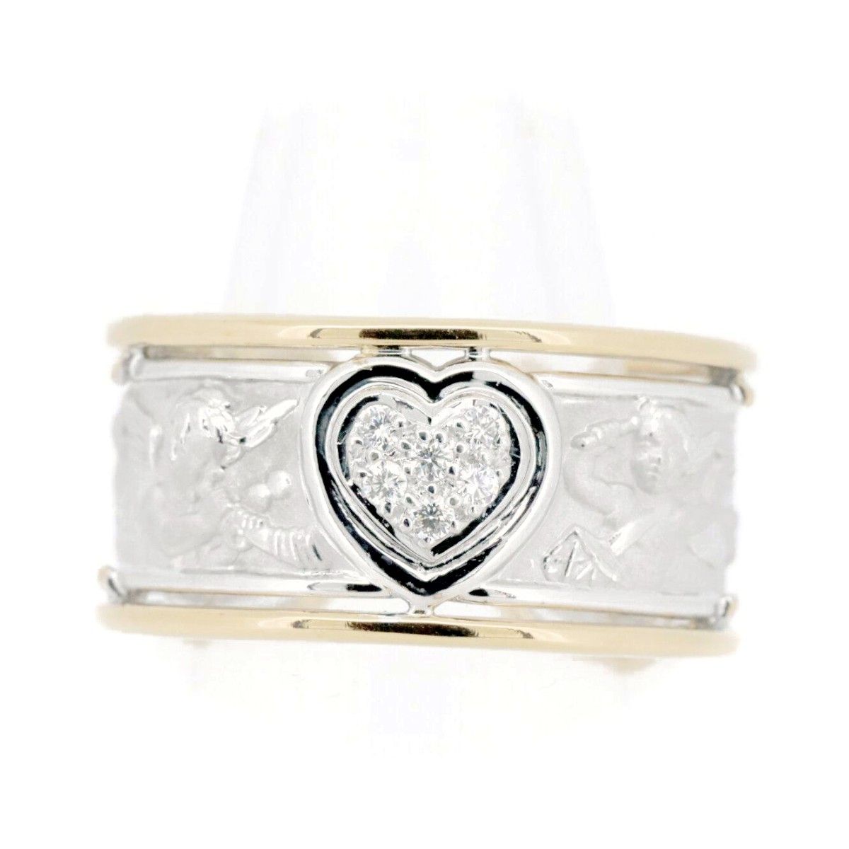 カレライカレラ 天使モチーフ ダイヤモンド パヴェリング 指輪 16号  