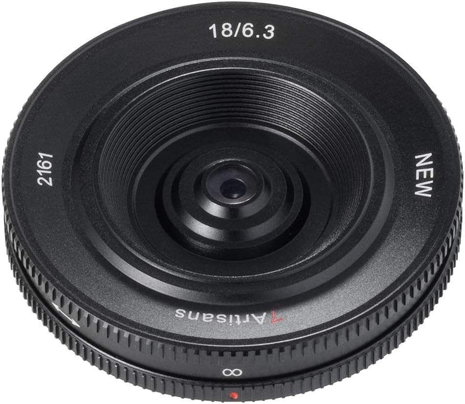七工匠 7Artisans 18mm F6.3 II Eマウント ソニーE APS-C ブラック ボディキャップレンズ セ