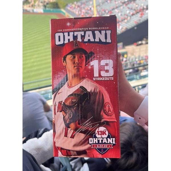 MLB - 2023年4月8日 球場配布 大谷翔平 13奪三振 ボブルヘッド人形 MS】大谷翔平 2023年4月8日球場配布 自己最多13奪三振記念