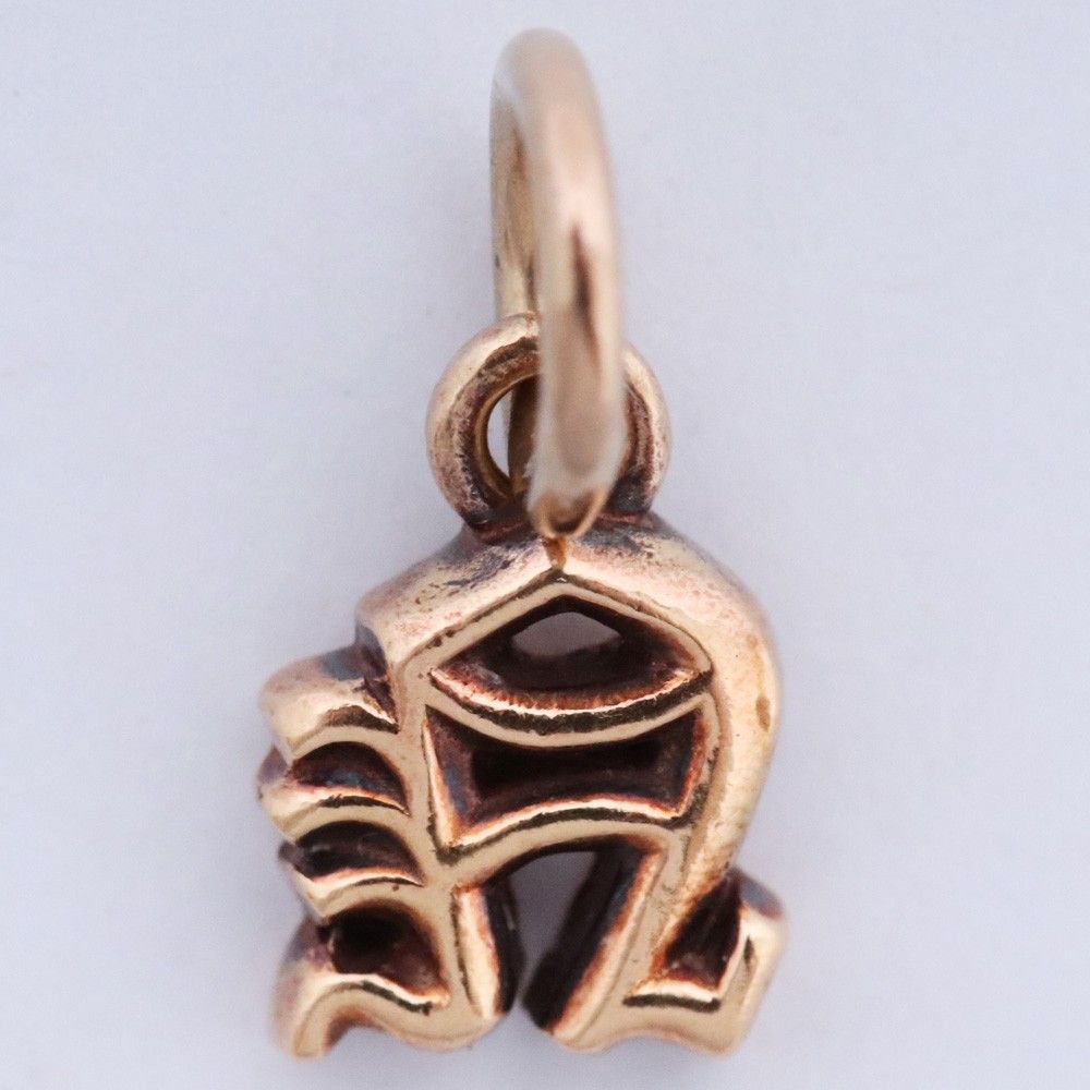 CHROME HEARTS 22K アルファベット スタックチャーム N