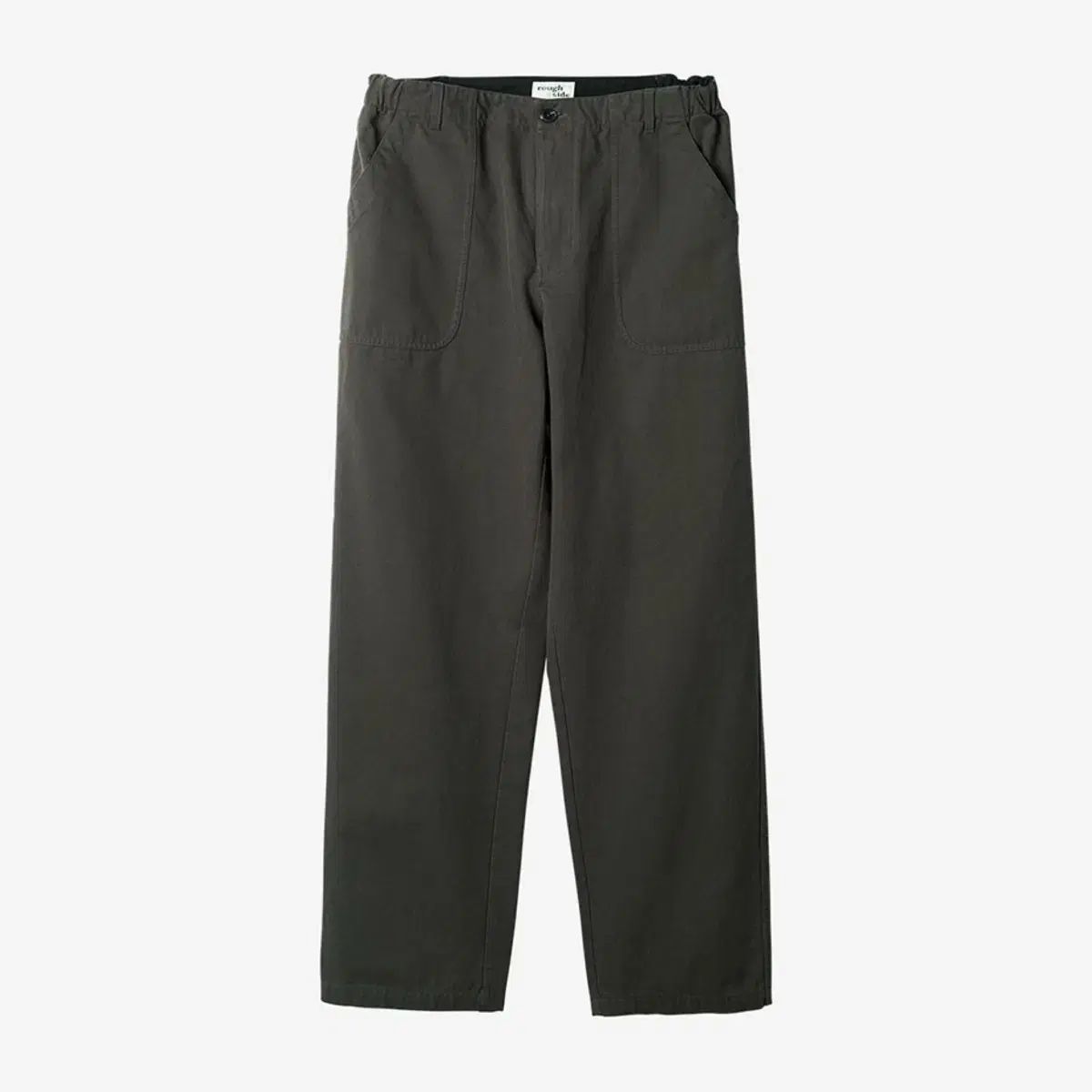 ROUGH SIDE 弾力性のある ファティーグパンツ チャコールグレー