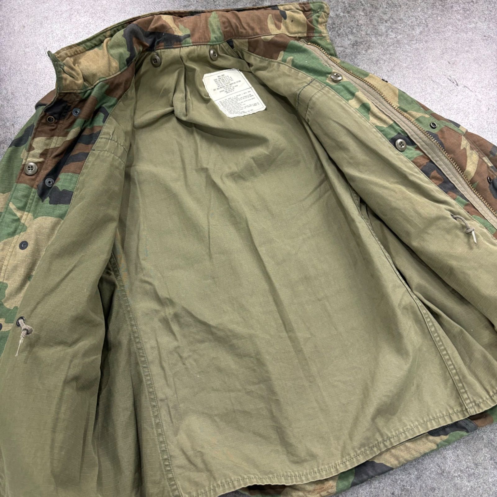 80s 1982年 WINFIELD SERVAL ZIP Military Jacket M-65 US.ARMY