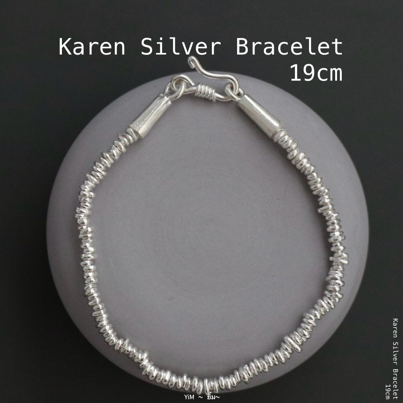 25A-BL401｜Karen Silver Beads Bracelet 【 19cm 】 カレン シルバー